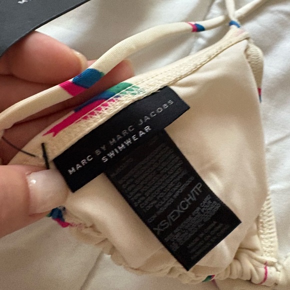 Marc Jacobs Cream Triangle Bra with Colorful Accents - Picture 5 of 6